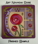 Art Nouveau Floral MDF Coaster Blanks - 2 Designs and Shapes Available – Paint Your Own Laser Engraved Craft Coasters (12cm) | DIY Acrylic Paint Pen Craft
