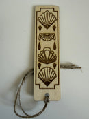 Art Deco Fans Wooden Bookmark