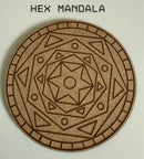 Mandala MDF Coaster Blanks - 6 Patterns Available – Paint Your Own Laser Engraved Craft Coasters (10cm or 12cm) | DIY Acrylic Paint Pen Craft
