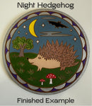 Hedgehog MDF Coaster Blanks – 2 Designs and Shapes Available - Paint Your Own Laser Engraved Craft Coasters (12cm) | DIY Acrylic Paint Pen Craft
