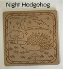 Hedgehog MDF Coaster Blanks – 2 Designs and Shapes Available - Paint Your Own Laser Engraved Craft Coasters (12cm) | DIY Acrylic Paint Pen Craft