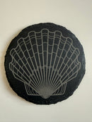 Scallop Shell Slate Coaster