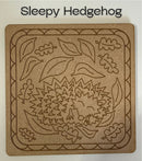 Hedgehog MDF Coaster Blanks – 2 Designs and Shapes Available - Paint Your Own Laser Engraved Craft Coasters (12cm) | DIY Acrylic Paint Pen Craft