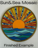 Sunshine Mosaic MDF Coaster Blanks - 2 Designs and Shapes Available – Paint Your Own Laser Engraved Craft Coasters (12cm) | DIY Acrylic Paint Pen Craft