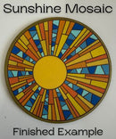 Sunshine Mosaic MDF Coaster Blanks - 2 Designs and Shapes Available – Paint Your Own Laser Engraved Craft Coasters (12cm) | DIY Acrylic Paint Pen Craft