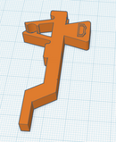 A5 Brother G Garter Carriage Knitleader Tripper A - Light Brown replacement (Orange) 