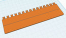 Passap Orange Pattern Ruler Needle Pusher
