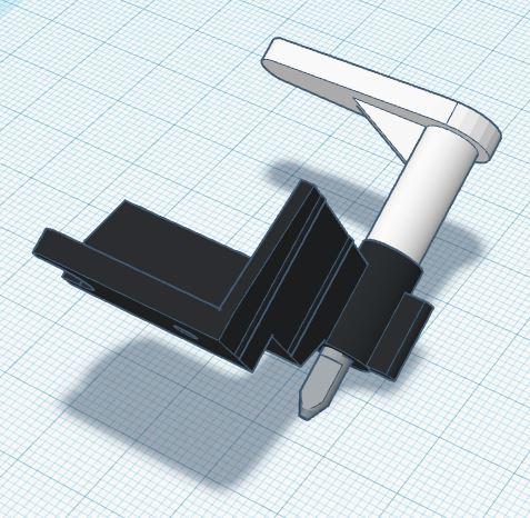 Knitmaster Row Counter Lever and base assembly.