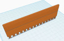 Passap Orange Pattern Ruler Needle Pusher