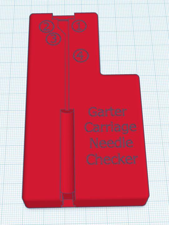 Brother Garter Carriage Needle Checker