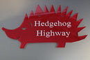 Hedgehog Highway Sign - Perspex