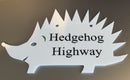 Hedgehog Highway Sign - Perspex
